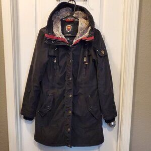 1 Madison Expedition Heritage Faux Fur Lined hooded Parka/Anorak Coat - S